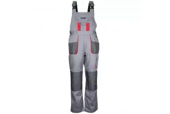 Safety bibpants size M/50, grey, weight 190g/m2, 20% polyester 80% cotton (BH3SO-M)