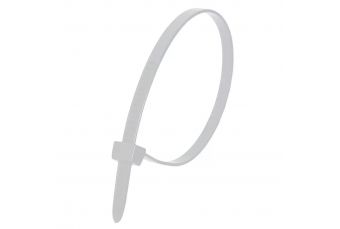 Белые нейлоновые кабельные стяжки DEDRA 11B76372 7,6x370мм (100шт) (11B76372)