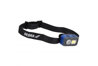 Налобный фонарь 500lm, датчик движения, аккумулятор 1000mAh/ 3xAAA батарейка (L1015)