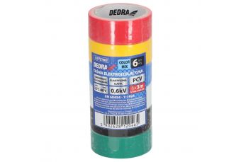Набор изоляционных ПВХ лент DEDRA 12VTZ1903 микс 19ммх3м набор 6шт (12VTZ1903)
