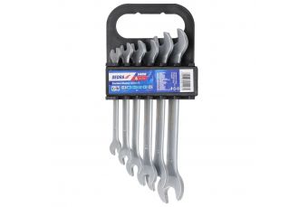 DEDRA 1408 6шт.CrV 6-17 набор гаечных ключей с открытым концом (1408)