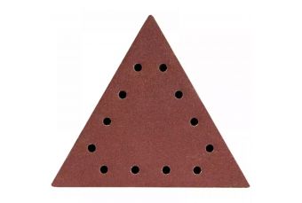 Шлифовальные диски с треугольными отверстиями для гипсовых шлифмашин DEDRA DED7749T1 285мм, гр.80, 5шт. (DED7749T1)