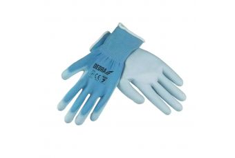 DEDRA Защитные перчатки из полиуретана BH1009R08 размер 8 (пара) (BH1009R08)