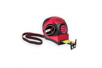 Tape 8m/25mm, auto-stop, magnes, rubber grip + chrome, doubl (M892P)