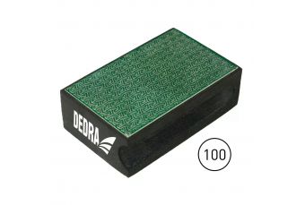 Алмазный шлифовальный блок для ручного шлифования DEDRA FG0100 градация 100 (FG0100)