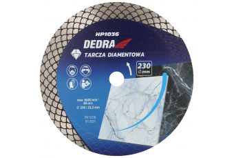 Dimanta griezējdiskam ar zivju zvīņu segmentu, griešana uz mitrām, griešana uz sausām, diametrs 230 mm (H1036)