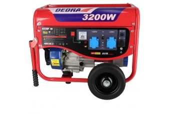 Генераторная установка DEDRA DEGB3600K мощность макс. 3,2кВт, 3200Вт, мощность 2,8кВт 2800Вт, медная обмотка двигателя (DEGB3600K)