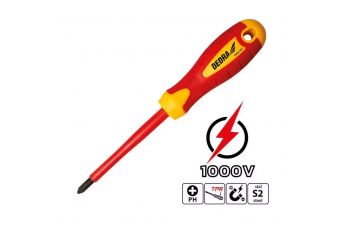 DEDRA 06B010 изолированная отвертка, электрическая отвертка, звездообразная, крестообразная, Philips 0x60 мм (06B010)