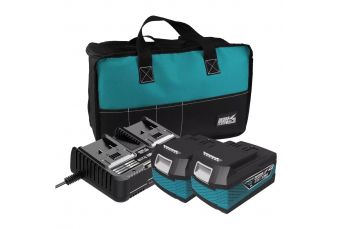 Стартовый комплект DEDRA SAS+ALL DED7030G04: 2хDED7034 4Ah аккумуляторный блок, зарядное устройство DEDRA SAS DED7038V, сумка для инструментов DED7001A (DED7030G04)