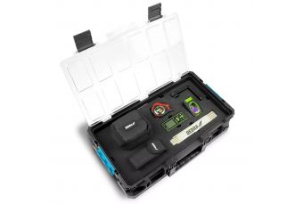 Измерительный набор со спиртовым уровнем, лазерным уровнем и дальномером в кейсе SAS (N0303G05)