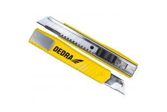 Обивочный нож, гобеленовый нож, отрывное лезвие DEDRA M9009 18 мм металл, отрывное лезвие (M9009)