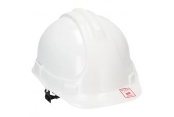 DEDRA Защитная каска BH1087 белая, 4-точечный подбородочный ремень (BH1087)