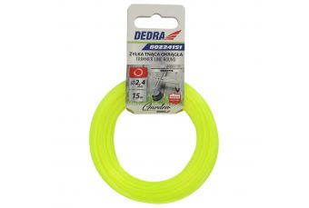 Круглая режущая леска для мотокосы, триммера и кустореза 2,4ммx15мм (80Z24151)