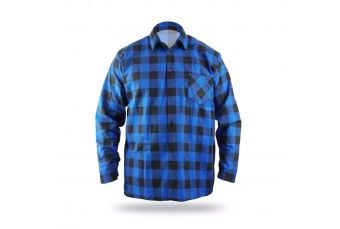 DEDRA BH51F2-XXL голубая фланелевая рубашка, размер XXL, 100% хлопок (BH51F2-XXL)