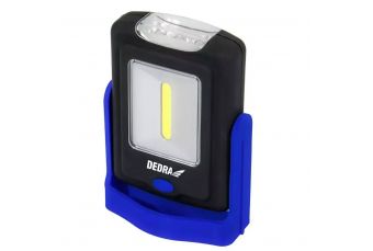 Фонарь 1Вт COB LED + 3LED с батарейками, магнит DEDRA L1005 (L1005)