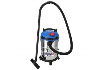 Puteklu sucejs, 1400 W, tvertne 30 l, terauds, ligzda elektroinstrumentiem, pušanas funkcija, HEPA filtrs, šlutene 1,5 m, barošanas vads 4,5 m (DED6600)