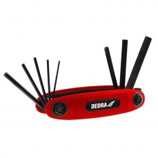 DEDRA 06F240 набор шестигранных ключей 8шт, 1,5-8мм, CRV, черненый (06F240)