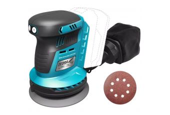 Аккумуляторная эксцентриковая шлифовальная машина 18 В, DEDRA SAS+ALL DED7062 125 мм, бесщеточная (DED7062)