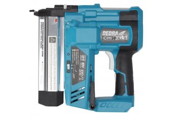 Степлер, гвоздодер 2 в 1, аккумуляторный пневматический степлер DEDRA SAS+ALL DED7053 скобы и гвозди до 50 мм (DED7053)