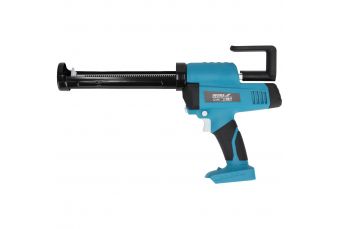 Bezvadu silikona ekstrūderis, DED7056 DEDRA SAS+ALL 300 ml tūbiņām, spēks 2000 N, automātiska virzuļa atgriešanās, regulējams kustības ātrums (DED7056)