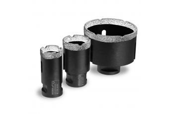 Набор алмазных коронок VB DEDRA DED1592SZ05 3шт: 28,35,68мм (DED1592SZ05)