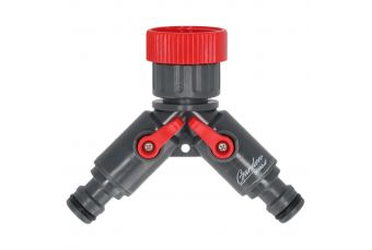 Двойной ответвительный соединитель 1/2"-3/4", карточка GARDEN DEDRA 80N002K (80N002K)