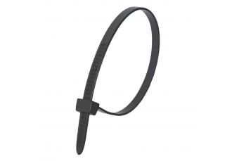 Нейлоновые кабельные стяжки DEDRA 11C48372 4,8x370мм (100шт), черный (11C48372)