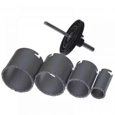 DEDRA DED1518 Набор пил для отверстий с твердосплавным наконечником 33, 53, 53, 67, 73 мм (DED1518)