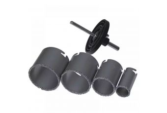 DEDRA DED1518 Набор пил для отверстий с твердосплавным наконечником 33, 53, 53, 67, 73 мм (DED1518)