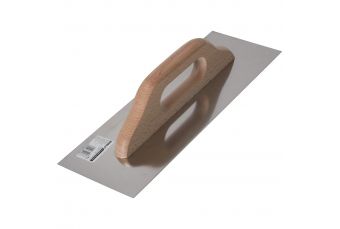 Nerusejoša terauda rivdelis, gluds, 380 mm x 130 mm, rokturis no dižskabarža koka, ražots Polija (15B001)