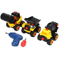 Комплект игрушек - три транспортных средства с отверткой (M315.010)