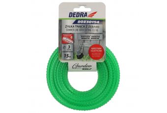 Зубчатая линия реза для веткорезов, агрессивная леска 3,0ммx15м (80Z30154)