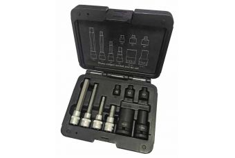 Set of sockets and socket bits (9 pcs) for brake repair (SB2124)