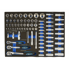 Картридж - комплект храповых головок 1/4"-1/2" 80el. (G10833A)