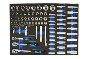 Картридж - комплект храповых головок 1/4"-1/2" 80el. (G10833A)