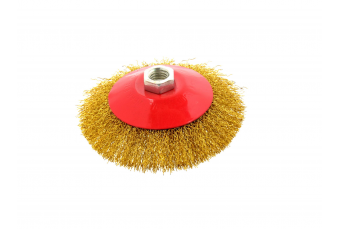 Щетка латунь 125мм латунь M14 (G00601)