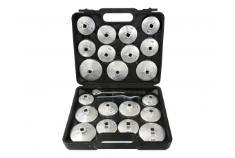 Комплект из 21 насадки для откручивания масляных фильтров с трещоткой (G10402)