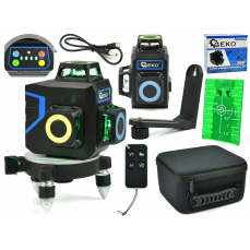 Самовыравнивающийся лазерный нивелир 3D 360 с 12 зелеными линиями (G03308)