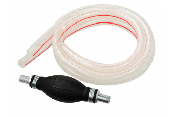 Ручной топливный насос 12мм со шлангами 2x1м - колба (G00992)