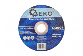 Griešanas ritenis metālam 125x1.2 GEKO 10gab. (G00021)