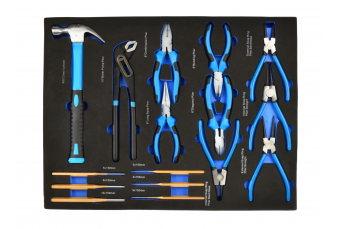Вкладыш - набор плоскогубцев, молотков и принадлежностей 16шт. (G10833F)