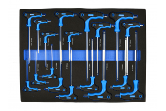 Вкладыш - набор Т-образных отверток 18 шт. (G10833E)