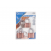 Комплект никелированных навесных замков в системе одного ключа 50мм 3шт. (Г01306)