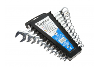 Полированные плоские ключи 6-22мм 12шт. (G11142)