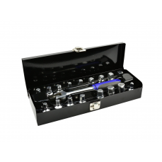 Набор гаечных ключей для масляной пробки 3/8" 18шт /металлический корпус (G02711)