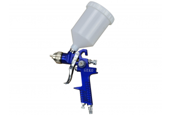 Spray gun HVLP 1,4 mm 600ml GEKO with a plastic tank (G01108)
