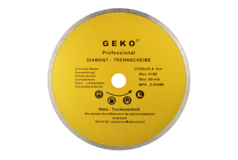 Dimanta griešanas asmens 250x8x25,4mm GEKO Profi (G00248)