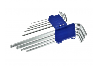 9pcs Ball End Hex Key Set 1.5-10mm 260mm (G01703)