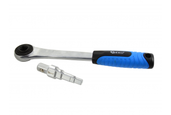 5-ступенчатый гаечный ключ для резьбовых соединений 3/8-1" + трещотка 1/2" (G01782)