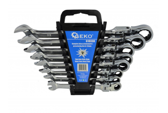 Набор ключей с трещоткой 8шт. .8-22mm (G10338)